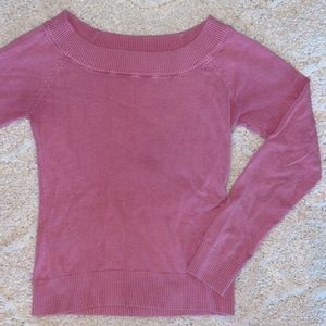 Pink off the shoulder sweater